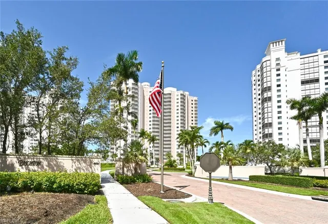 a plant in front of a building
