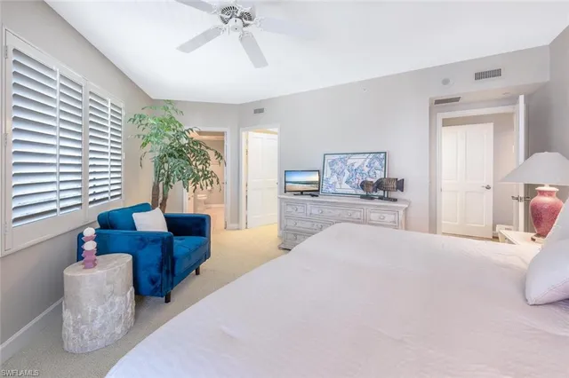 a view of small space with racks on the wall