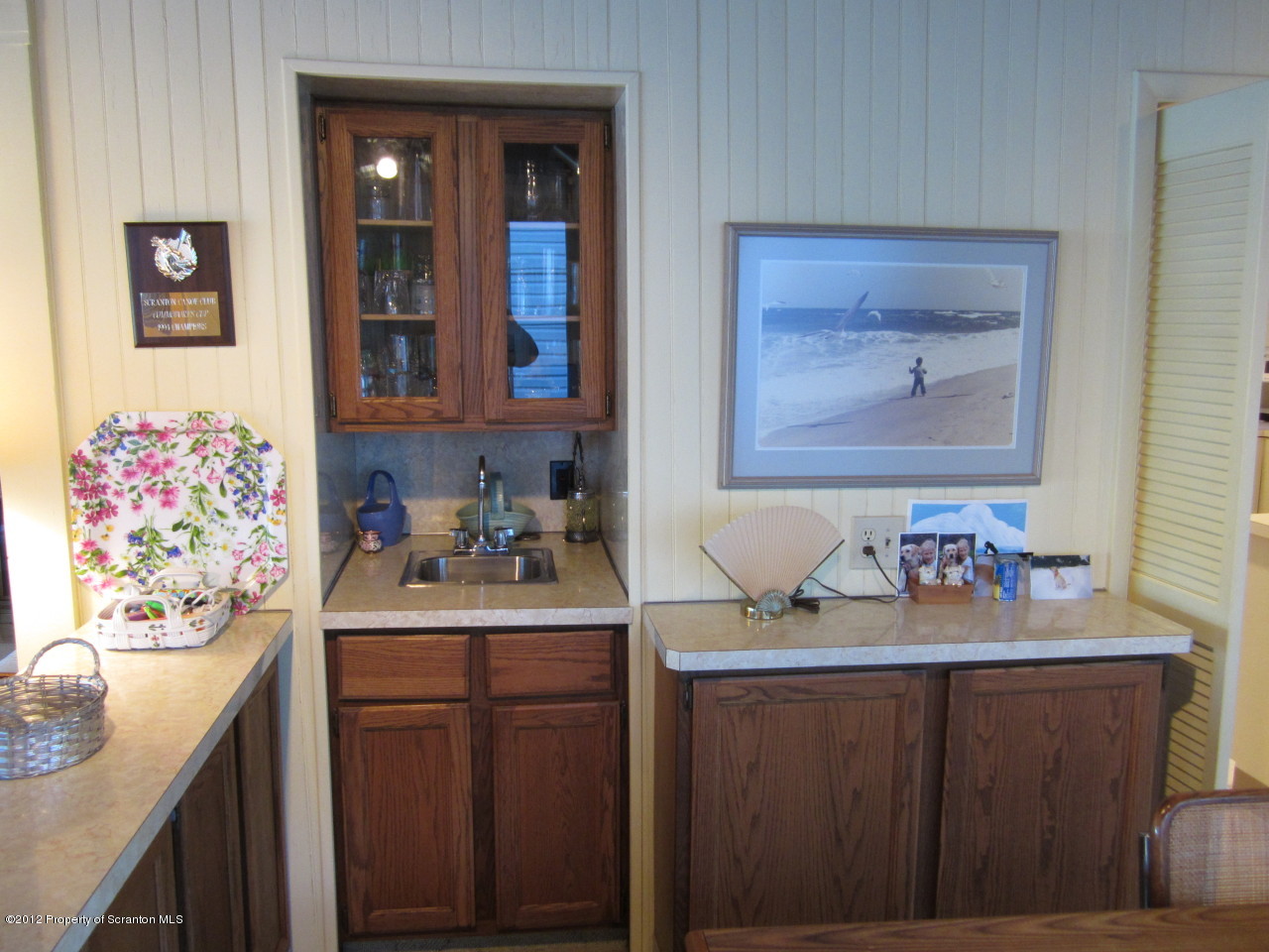 362 Point Road Lake Winola, PA 18419 - Photo 17 of 42 a bathroom with a sink vanity and a mirror