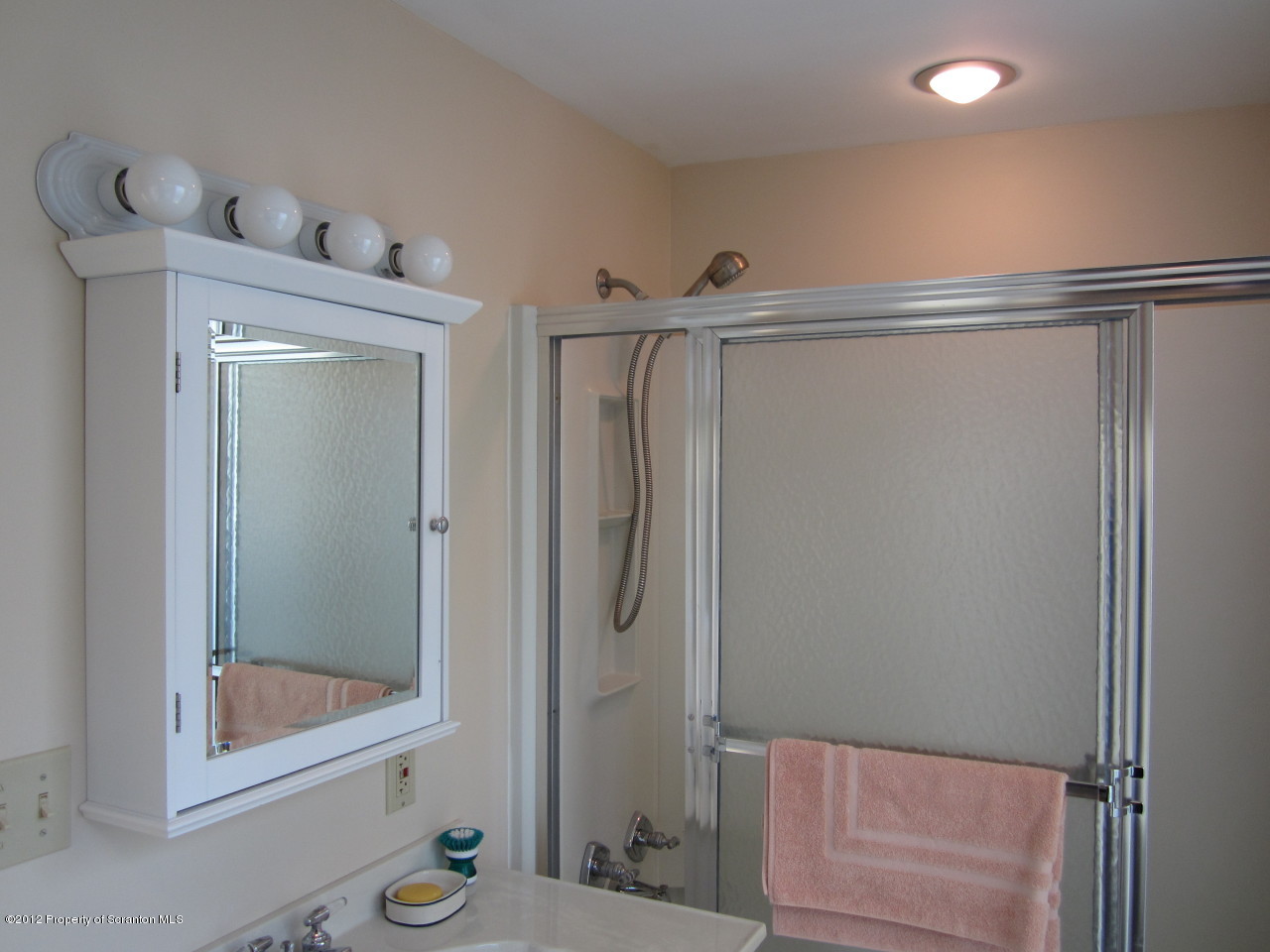 362 Point Road Lake Winola, PA 18419 - Photo 33 of 42 a bathroom with a shower and a sink