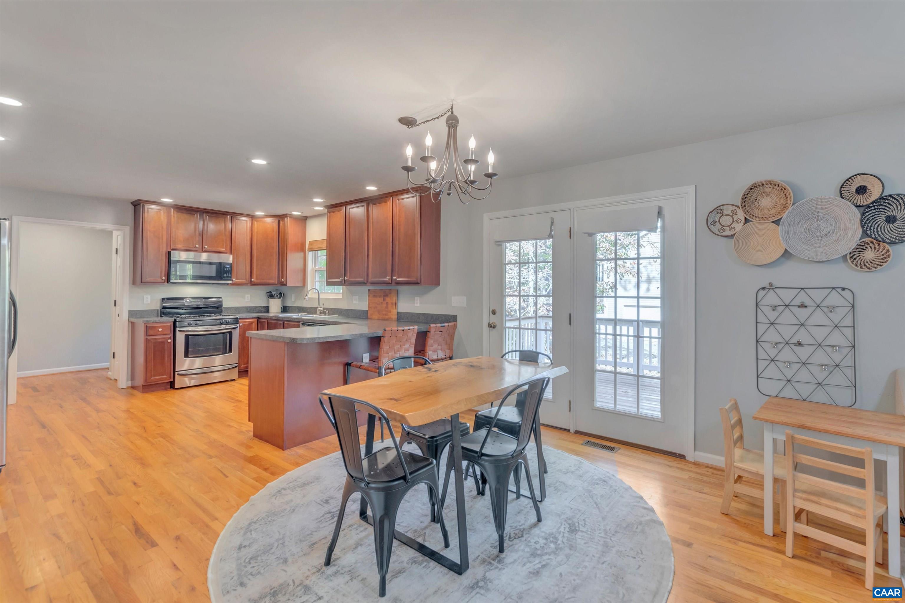 27 East Point Road Palmyra, VA 22963 - Photo 24 of 62 a view of a dining room with furniture and a chandelier