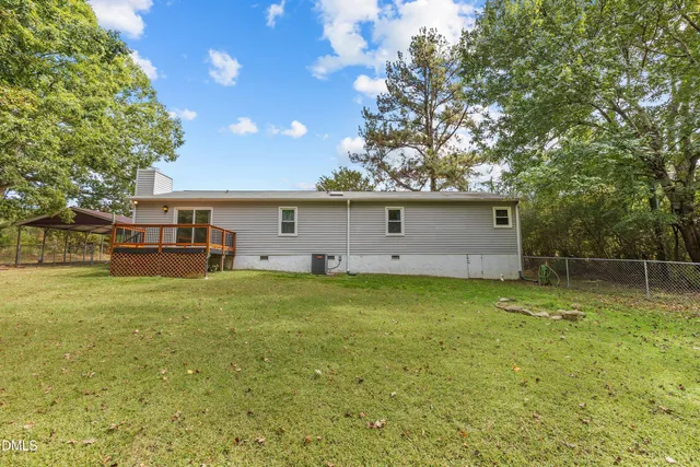 a backyard of a house