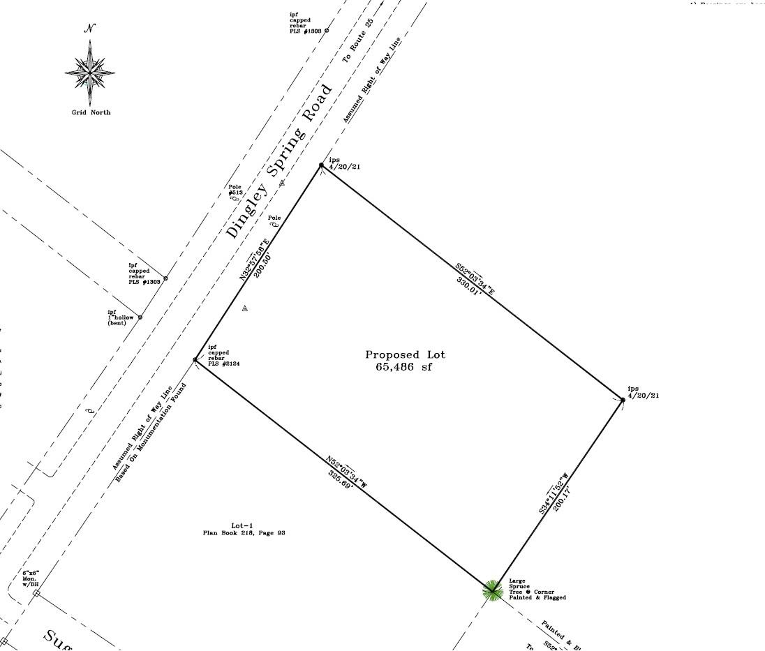 1.51-acres Dingley Spring Road Gorham, ME 04038 - Photo 2 of 7 Survey Picture MLS