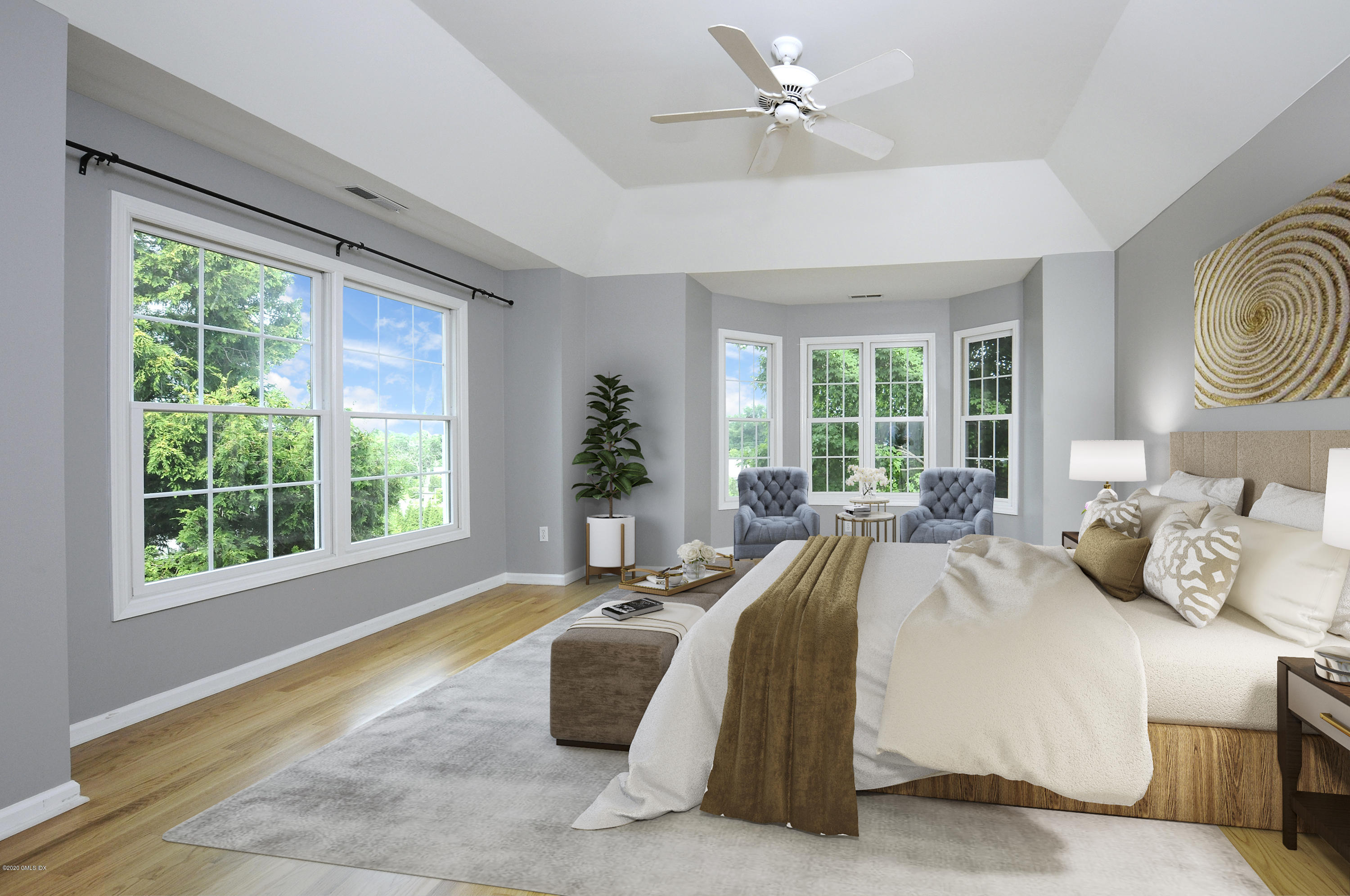 48 Spring Street, Unit 10 Greenwich, CT 06830 - Photo 6 of 11 a bedroom with a bed and window