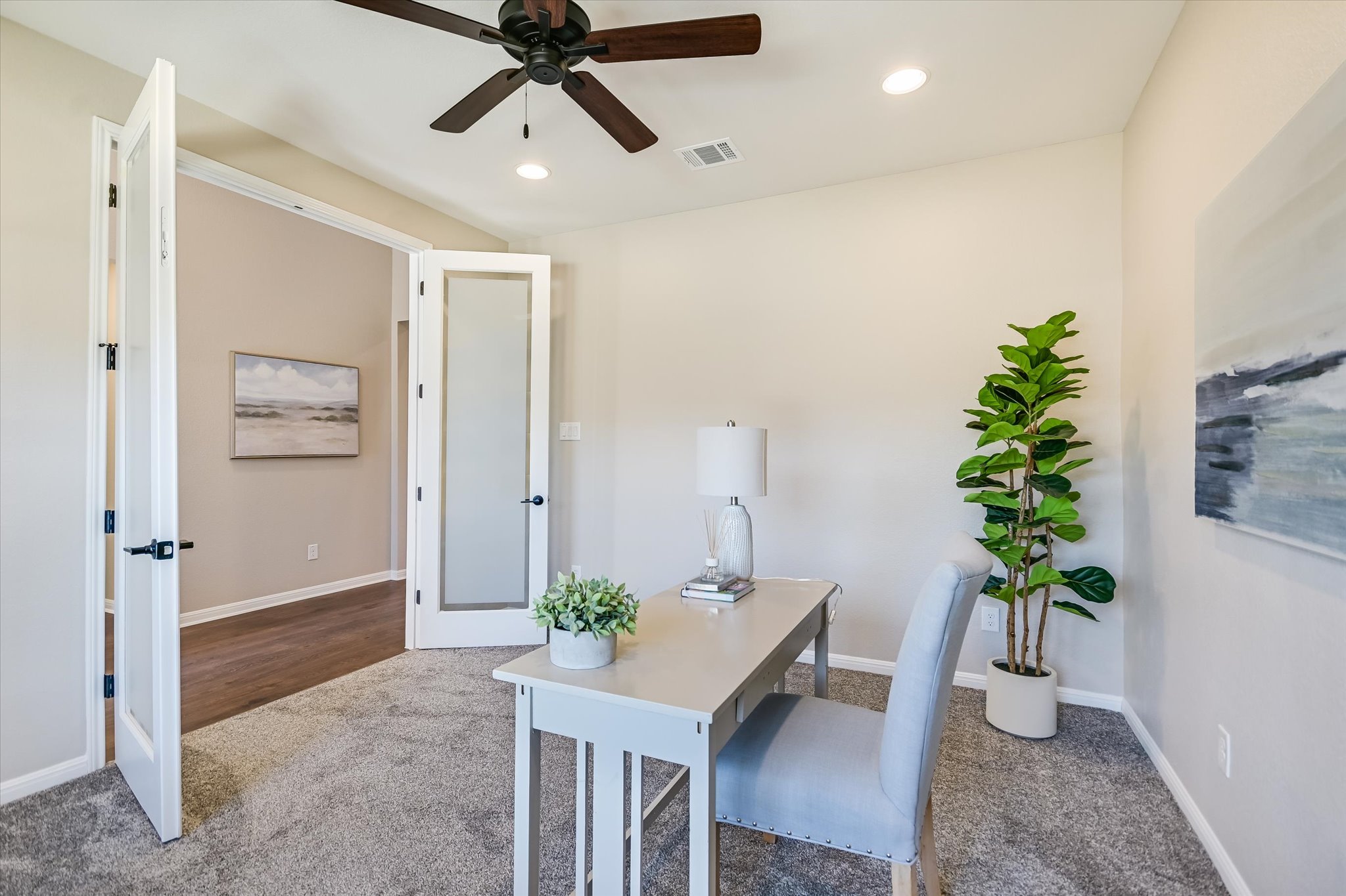 108 Trans Pecos Court Georgetown, TX 78628 - Photo 13 of 32 a view of a workspace with furniture