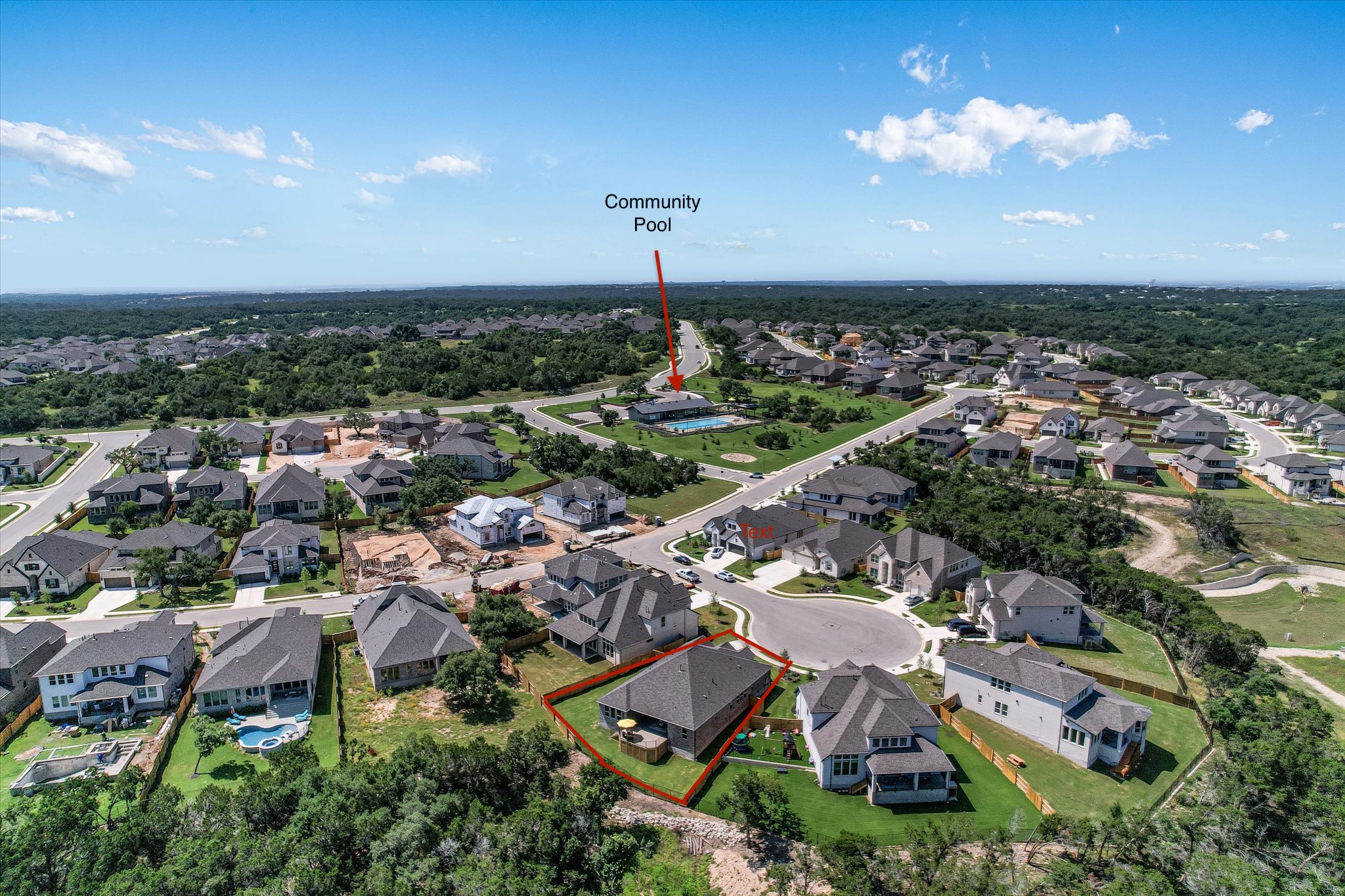 108 Trans Pecos Court Georgetown, TX 78628 - Photo 27 of 32 an aerial view of a city