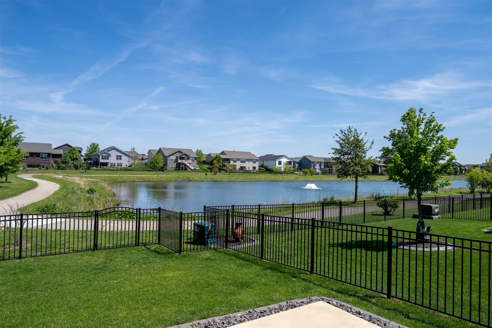 1172 Hershey Road Normal, IL 61761 - Photo 33 of 37 a view of a lake and a garden