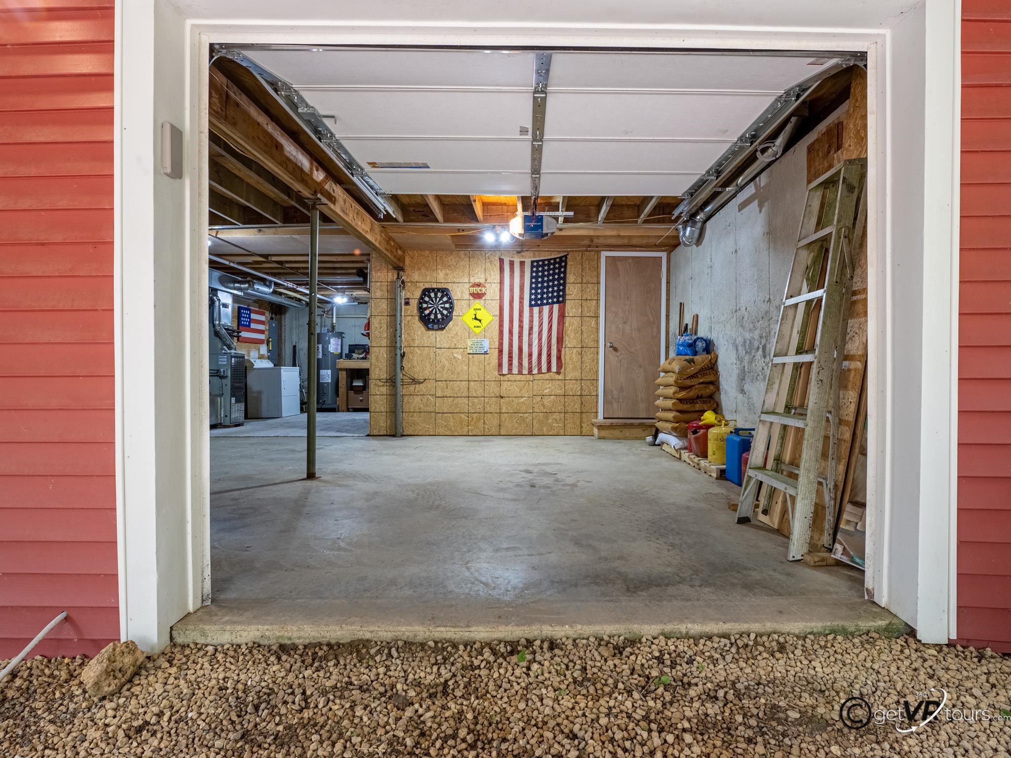 4561 East Welch Road Elizabeth, IL 61028 - Photo 4 of 60 a view of a hallway with wooden walls