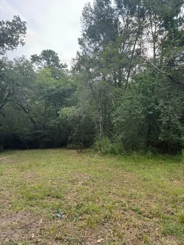 a view of a pool with a yard