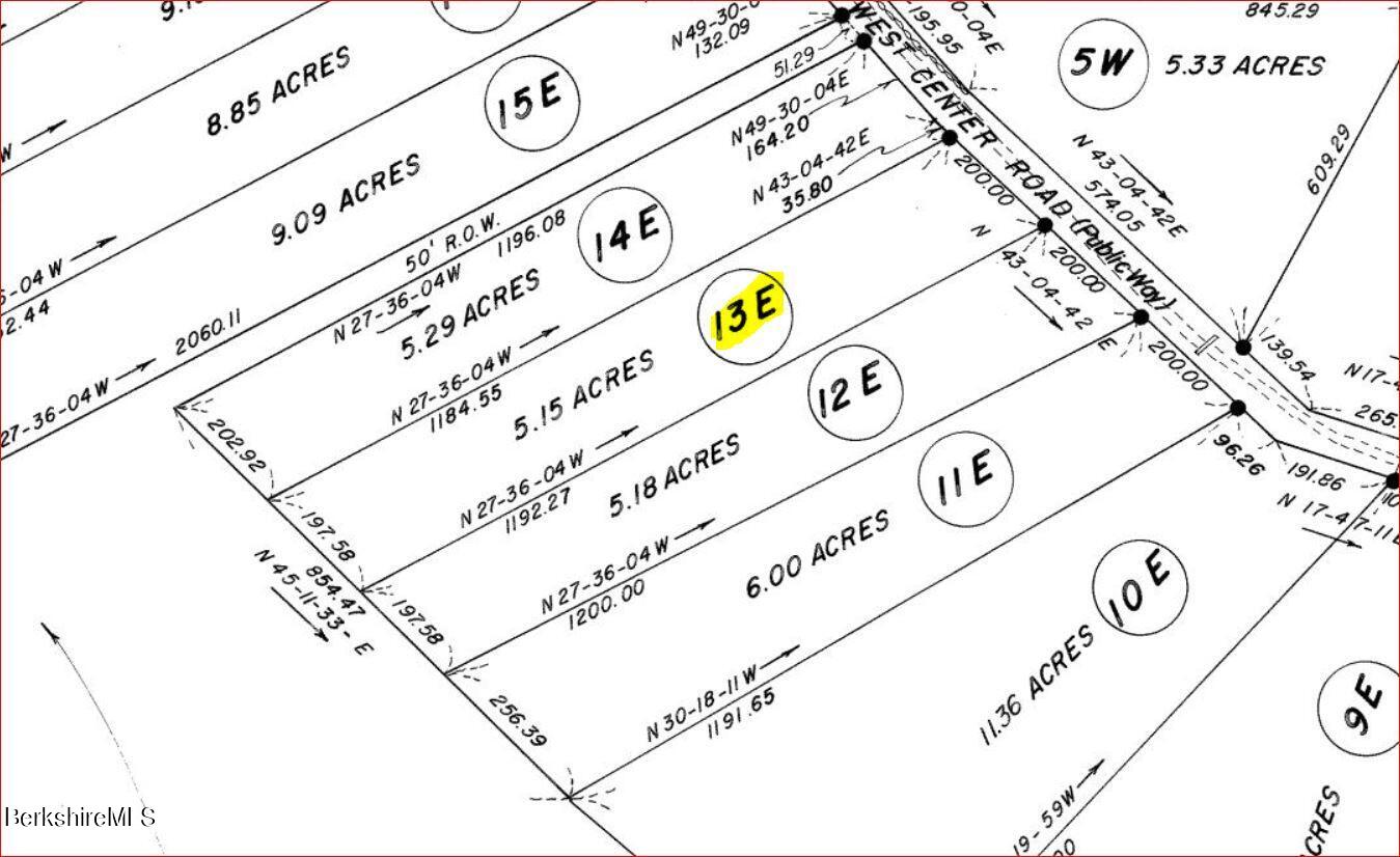 Lot 22 West Center Road Otis, MA 01253 - Photo 2 of 8 a close up of a street sign
