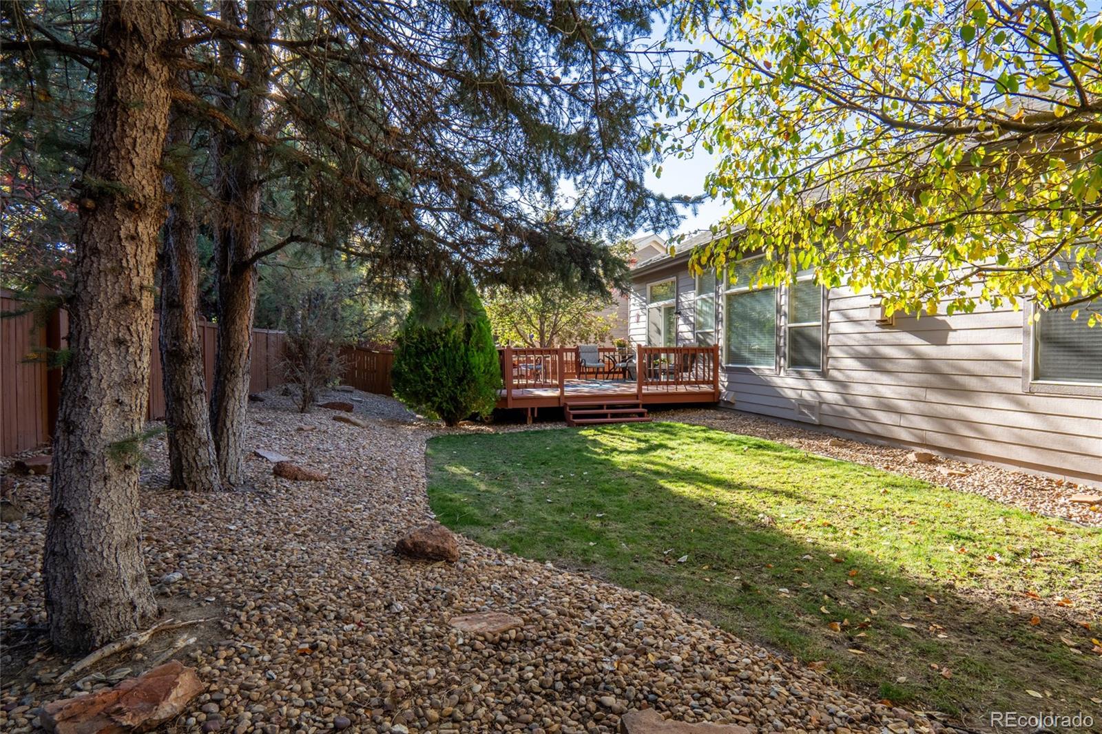 20800 Omaha Avenue Parker, CO 80138 - Photo 25 of 38 a view of a backyard with large trees