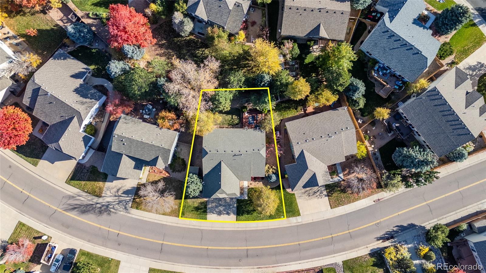 20800 Omaha Avenue Parker, CO 80138 - Photo 31 of 38 an aerial view of residential houses with outdoor space
