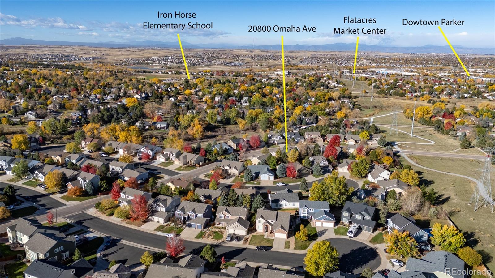 20800 Omaha Avenue Parker, CO 80138 - Photo 33 of 38 an aerial view of a city