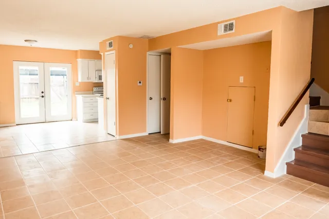 a view of a bathroom with a shower