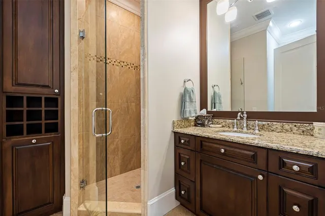 a view of outdoor kitchen and outdoor kitchen