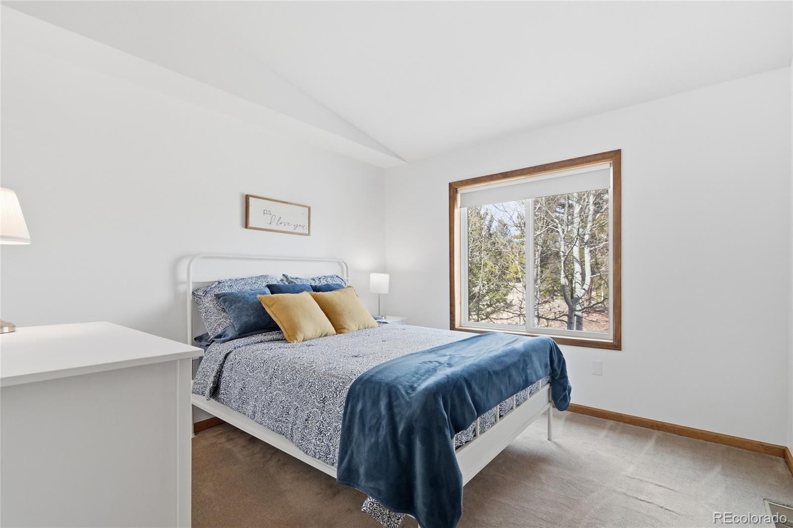 1146 Tapadero Road Bailey, CO 80421 - Photo 13 of 28 a bedroom with a bed and window