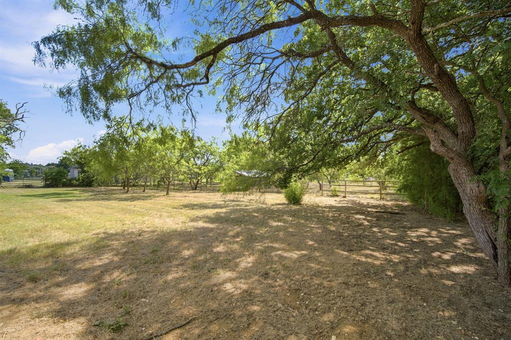 3325 Dove Creek Road Cleburne, TX 76031 - Photo 25 of 40 Expansive outdoor space featuring a large mature tree providing partial shade over a grassy area