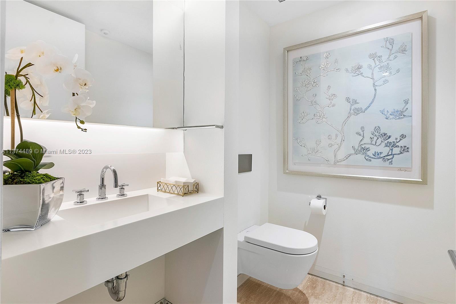 9001 Collins Avenue, Unit S901 Surfside, FL 33154 - Photo 20 of 53 Powder Room