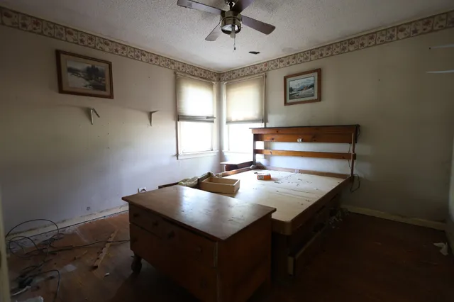 a room with table and chair