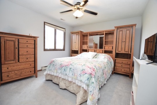 15758 Boone Mc Henry County Line Road Capron, IL 61012 - Photo 19 of 39 a spacious bedroom with a bed and dresser