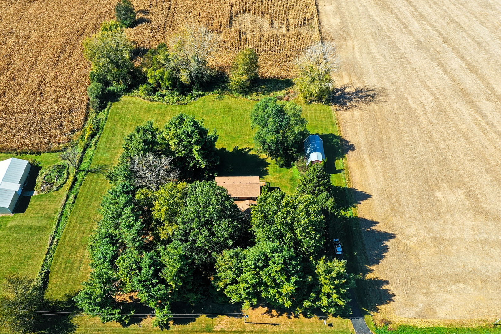 15758 Boone Mc Henry County Line Road Capron, IL 61012 - Photo 32 of 39 a view of a garden