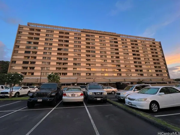 a car parked in front of a building