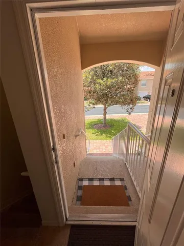 a view of front door