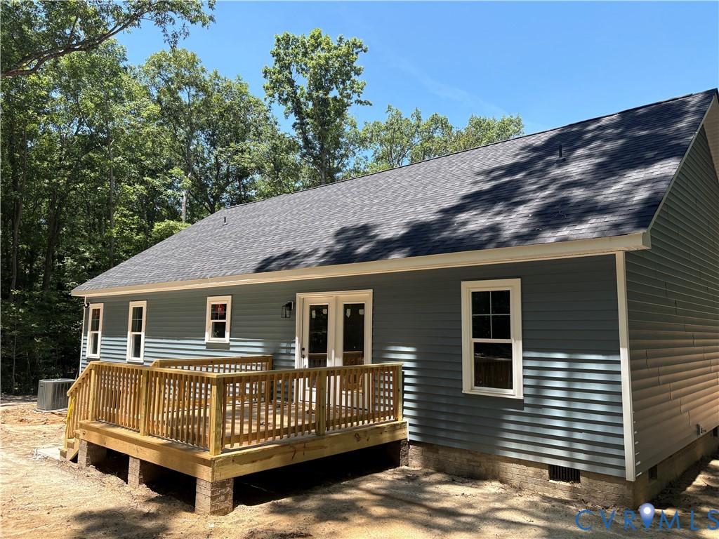 15135 Lebanon Road Spring Grove, VA 23881 - Photo 19 of 19 Exterior featuring blue horizontal siding, white w