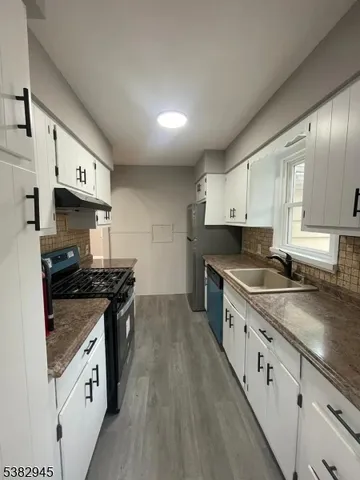 a close view of a refrigerator in kitchen