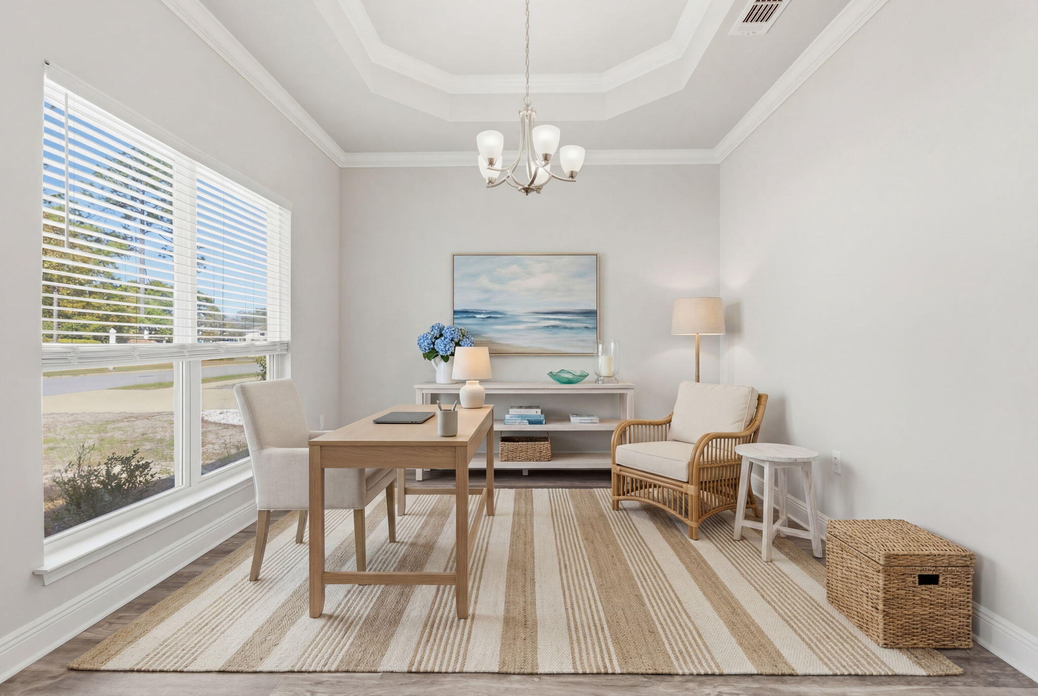 218 Stonegate Drive Santa Rosa Beach, FL 32459 - Photo 11 of 37 a workspace with wooden floor