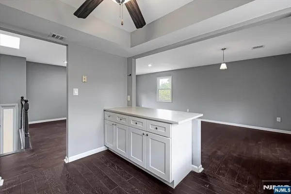 a view of a hallway with entryway