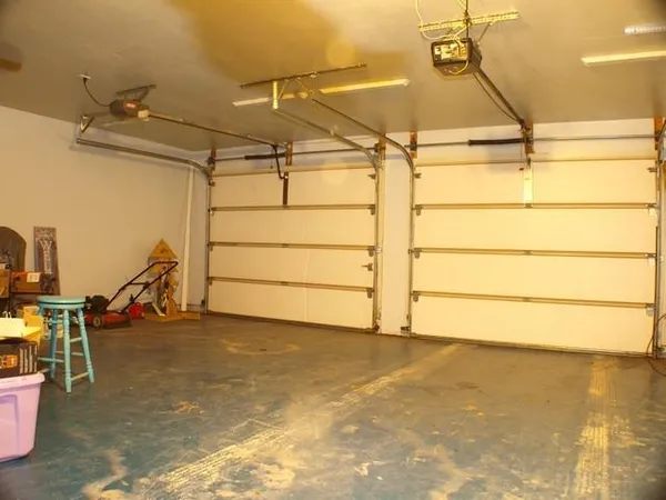 a view of a room with storage
