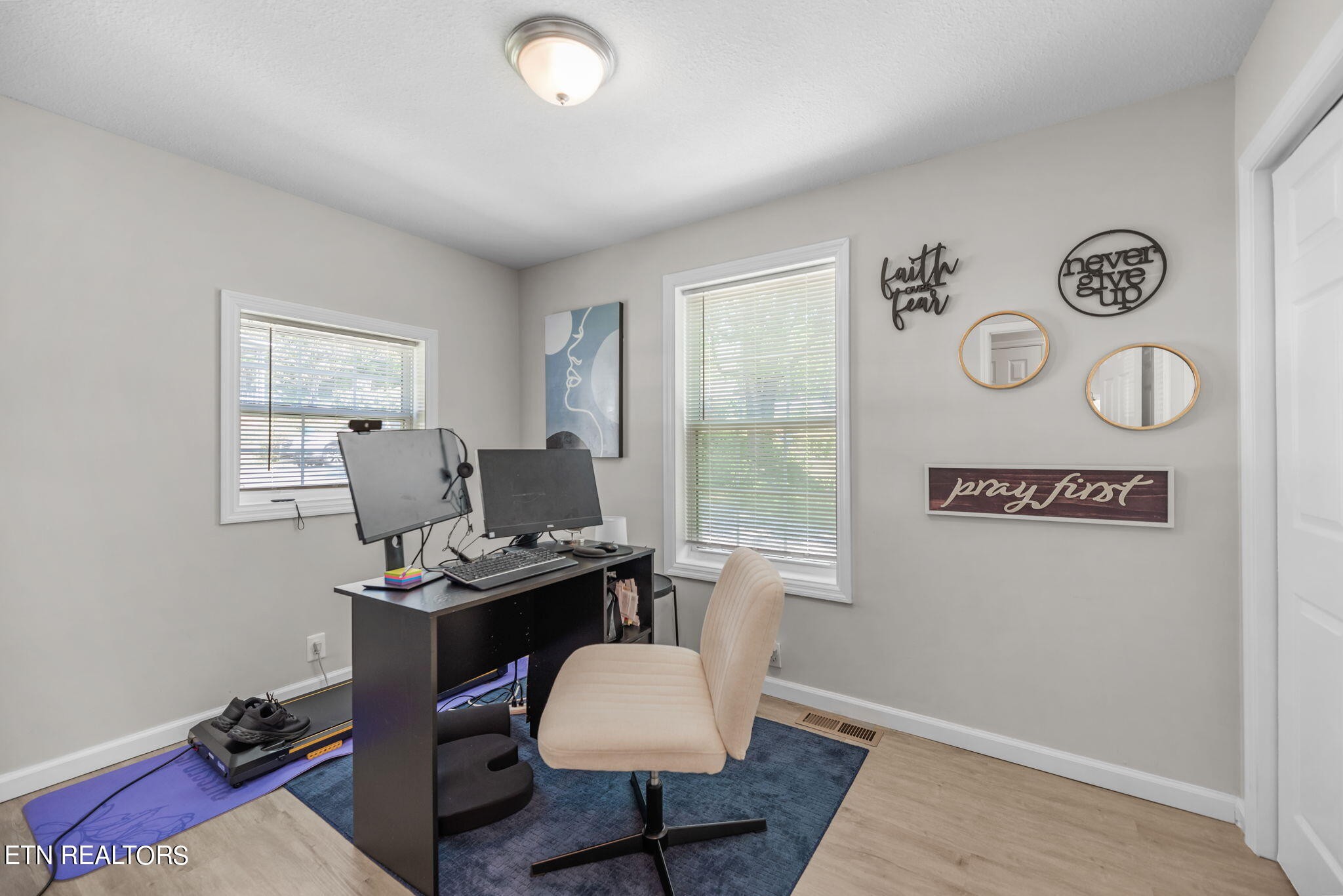104 Tucker Road Oak Ridge, TN 37830 - Photo 16 of 28 a view of a workspace with furniture and a window