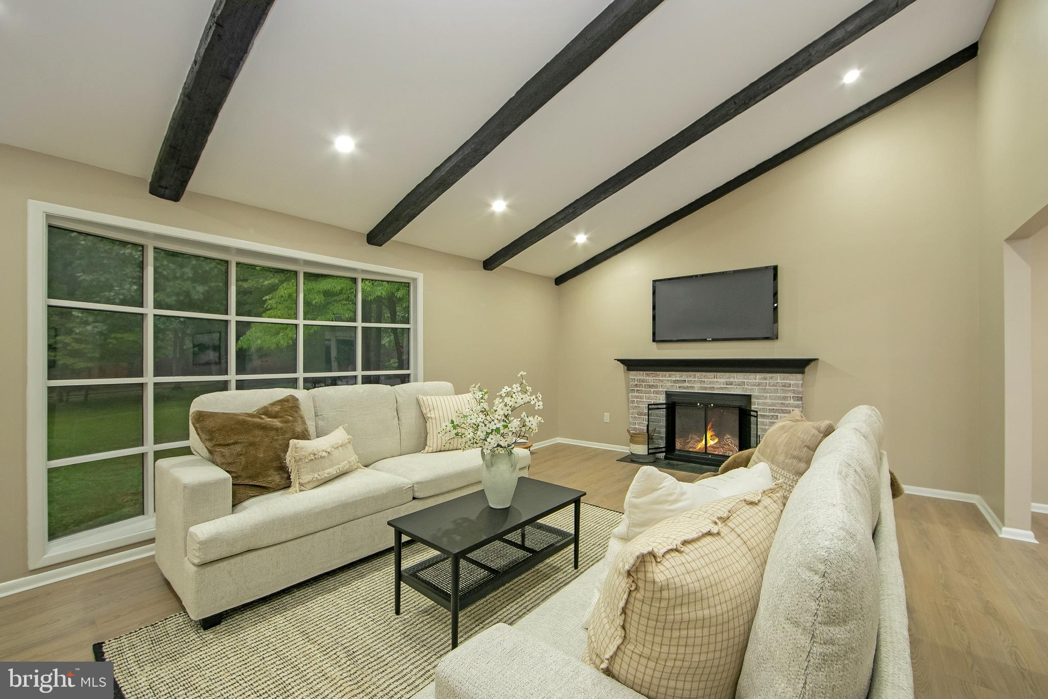 1366 Stokes Road Medford, NJ 08055 - Photo 14 of 46 Living room wood burning fireplace