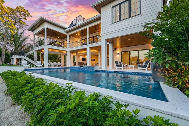 front view of a building with a porch