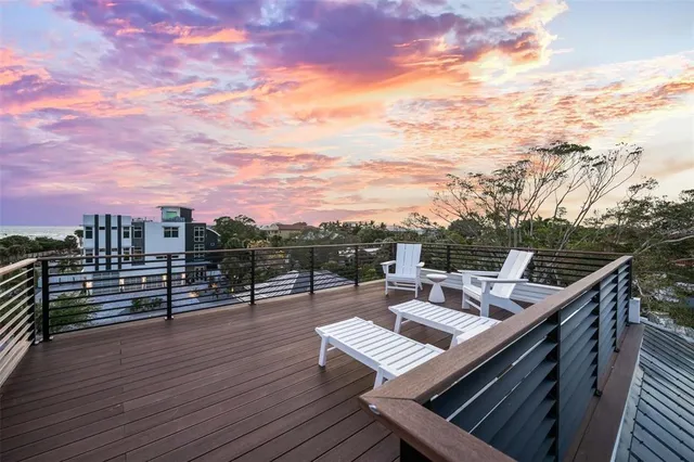 a view of a city view from a balcony