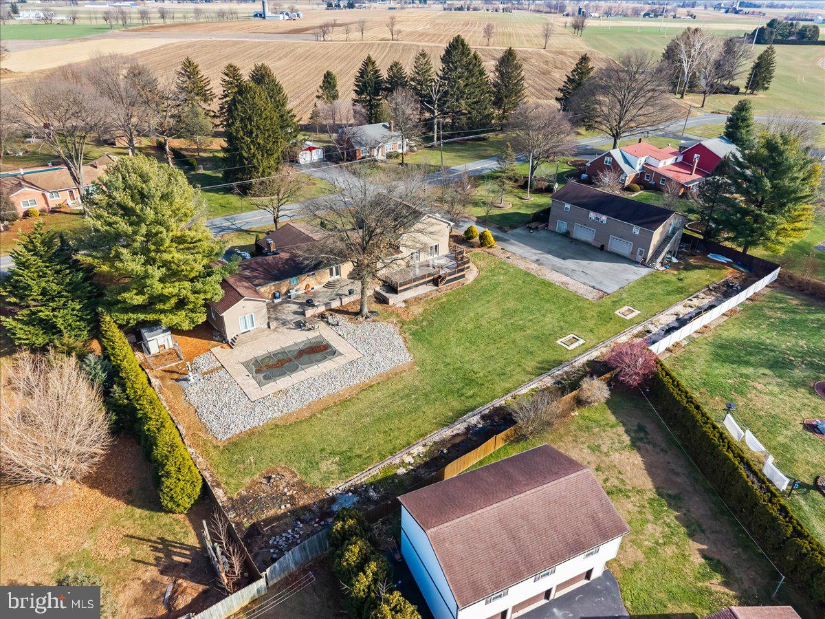 645 South 14th Avenue Lebanon, PA 17042 - Photo 58 of 67 an aerial view of a house with a garden and lake view