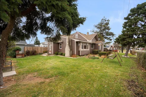a house view with a garden space