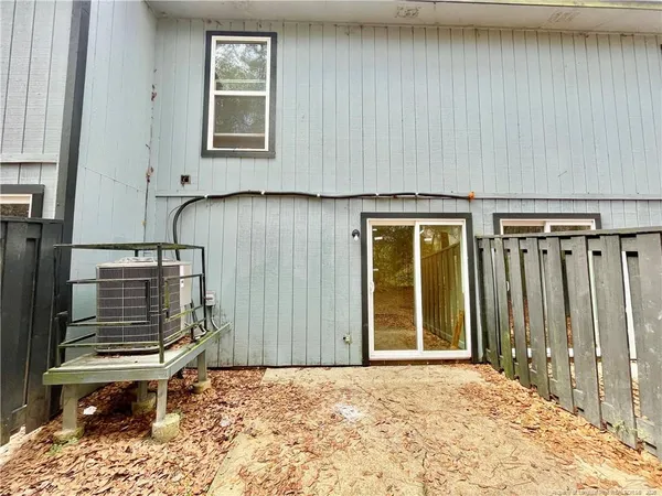 a backyard of a house