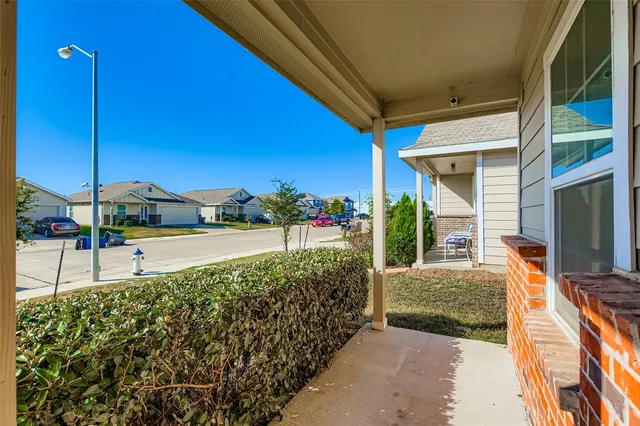 a view of a house with a patio