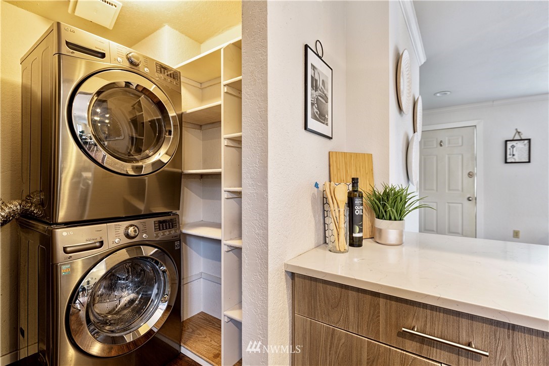 1908 Northeast 19th Place Renton, WA 98056 - Photo 16 of 23 a view of bathroom with a washer and dryer