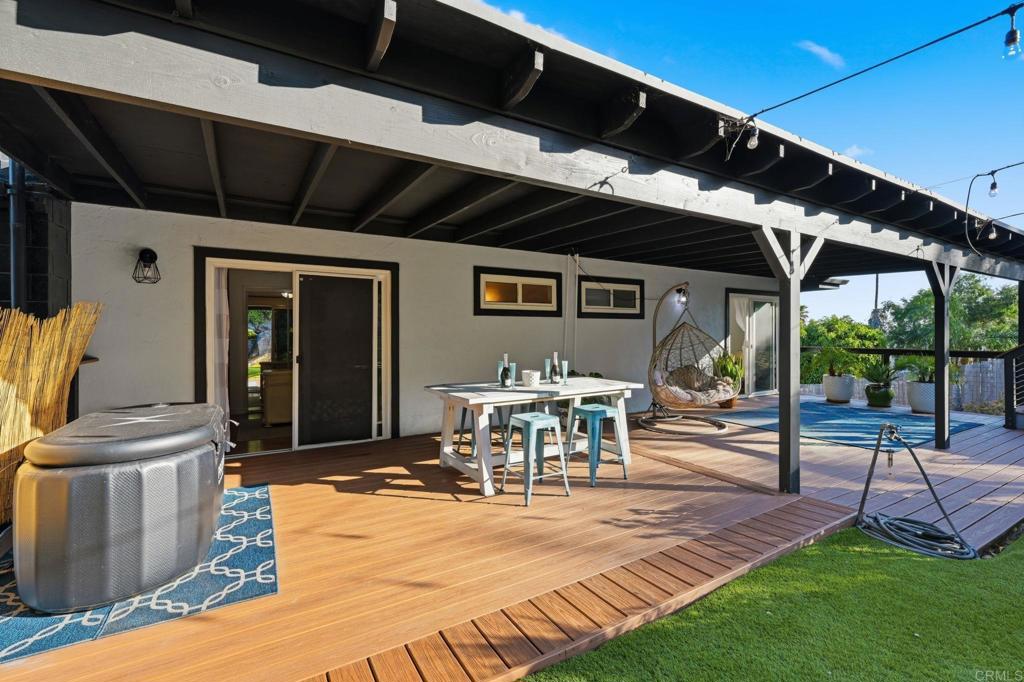 3328 Central Avenue Spring Valley, CA 91977 - Photo 37 of 54 a view of a porch with chairs and backyard