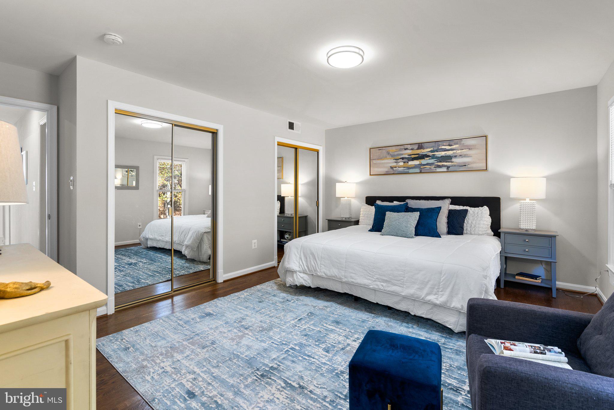 225 Hermleigh Road Silver Spring, MD 20902 - Photo 12 of 29 a bedroom with a bed and a couch