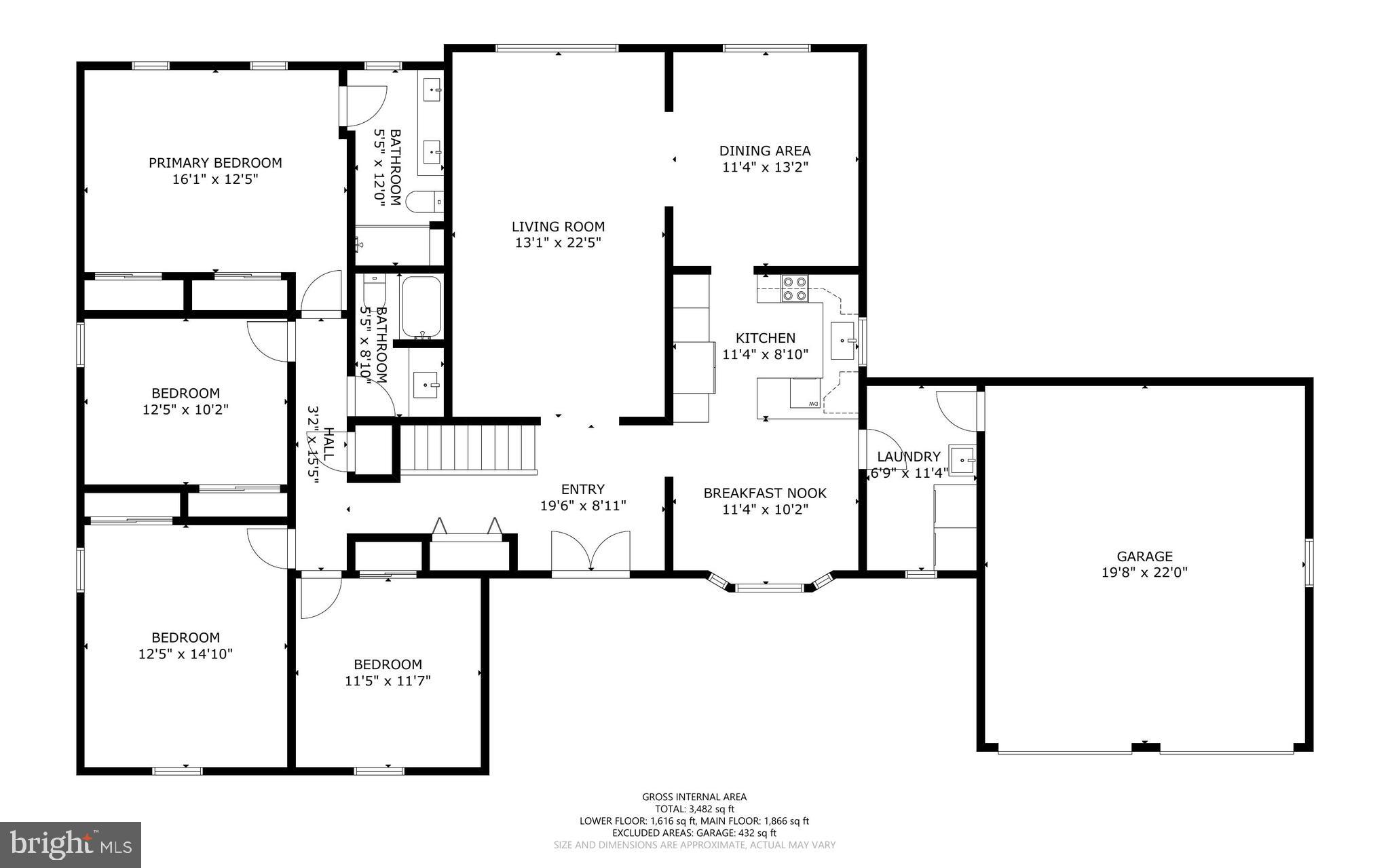 225 Hermleigh Road Silver Spring, MD 20902 - Photo 28 of 29 a picture of a wall with a white wall and a white refrigerator