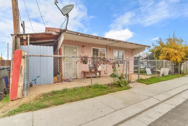 a view of a house with a patio
