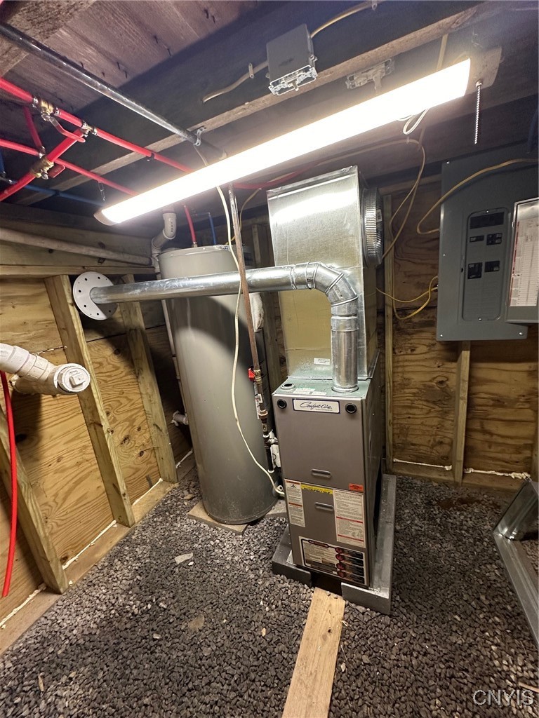 5549 Salmon River Road Montague, NY 13367 - Photo 23 of 30 Partial basement with furnace and water heater