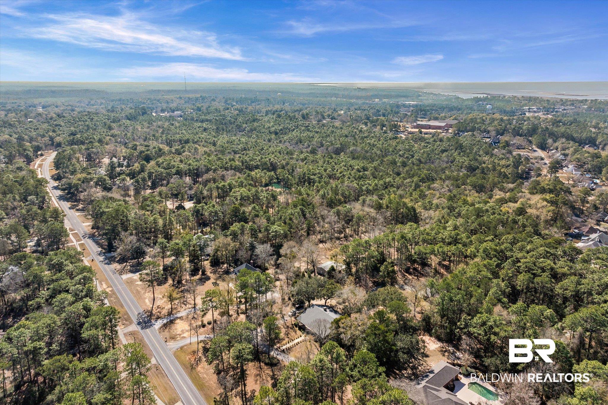 31369 Blakeley Way Daphne, AL 36527 - Photo 26 of 38 Aerial overview of property's location with a heavily wooded area