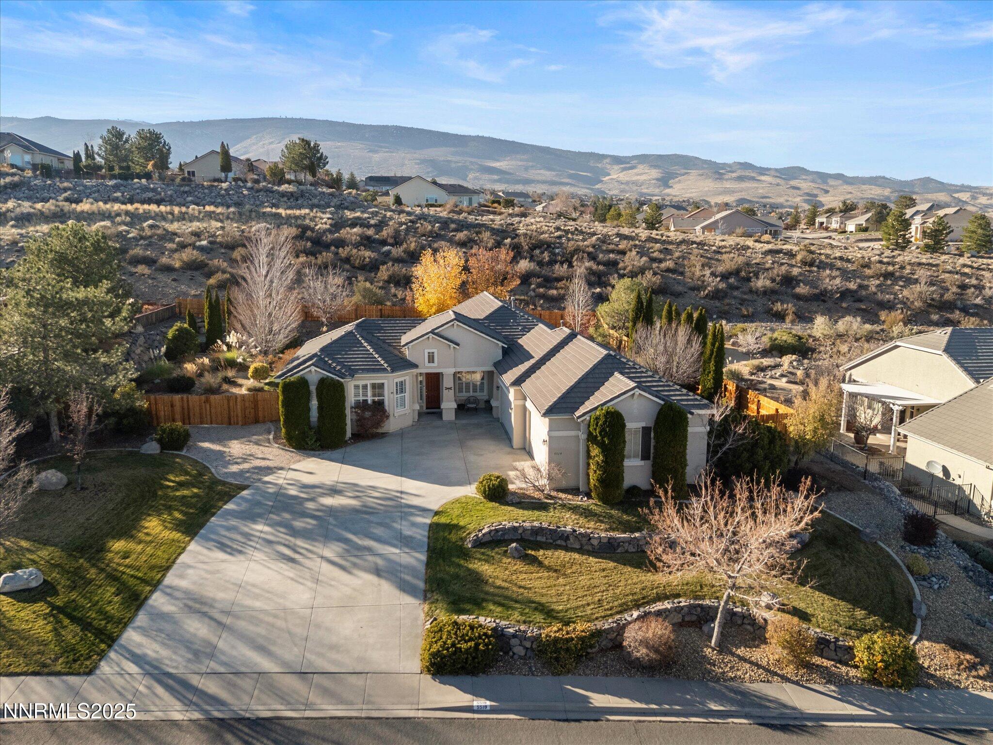 5519 New Mexico Court Reno, NV 89511 - Photo 48 of 60 an aerial view of a house with a ocean view