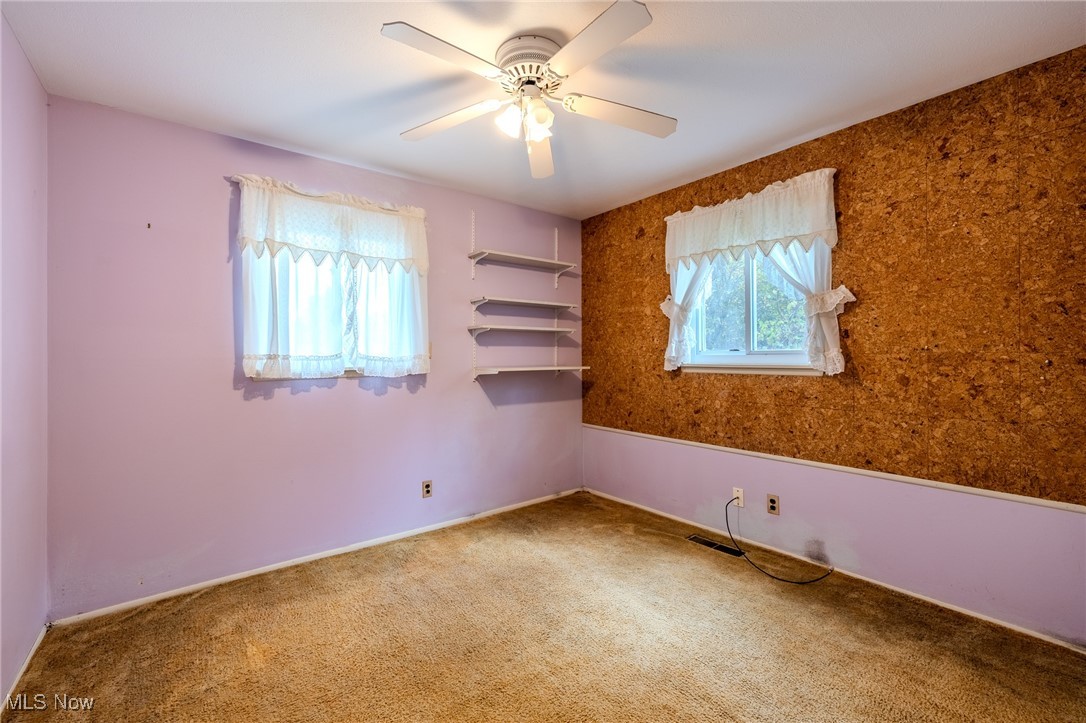 8226 Cedar Road Chesterland, OH 44026 - Photo 36 of 46 Spare room featuring carpet and a ceiling fan