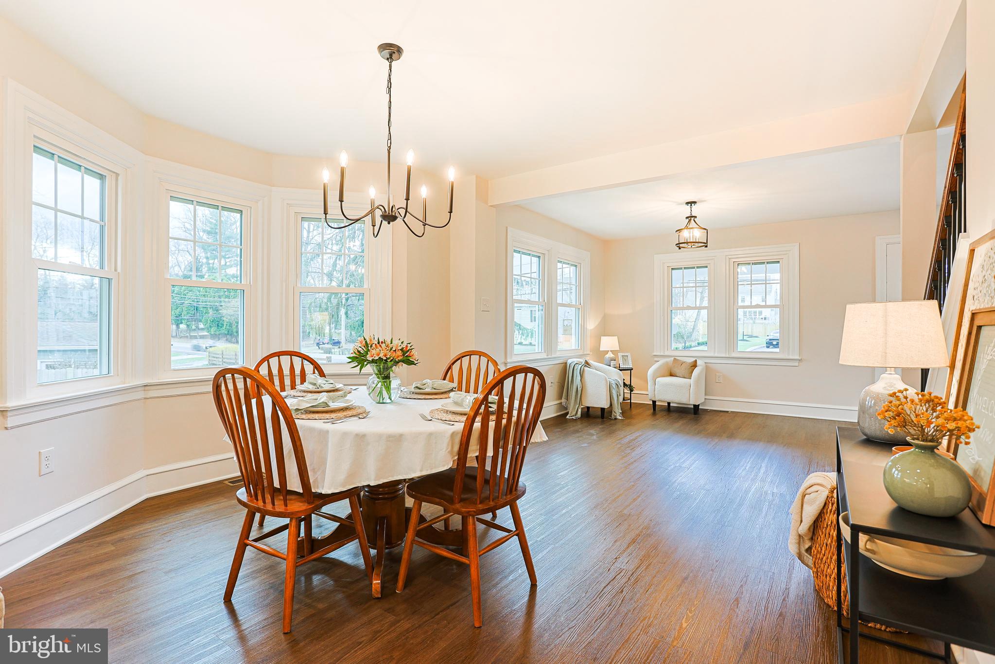 123 Sproul Road Malvern, PA 19355 - Photo 8 of 38 a dining room with furniture window wooden floor